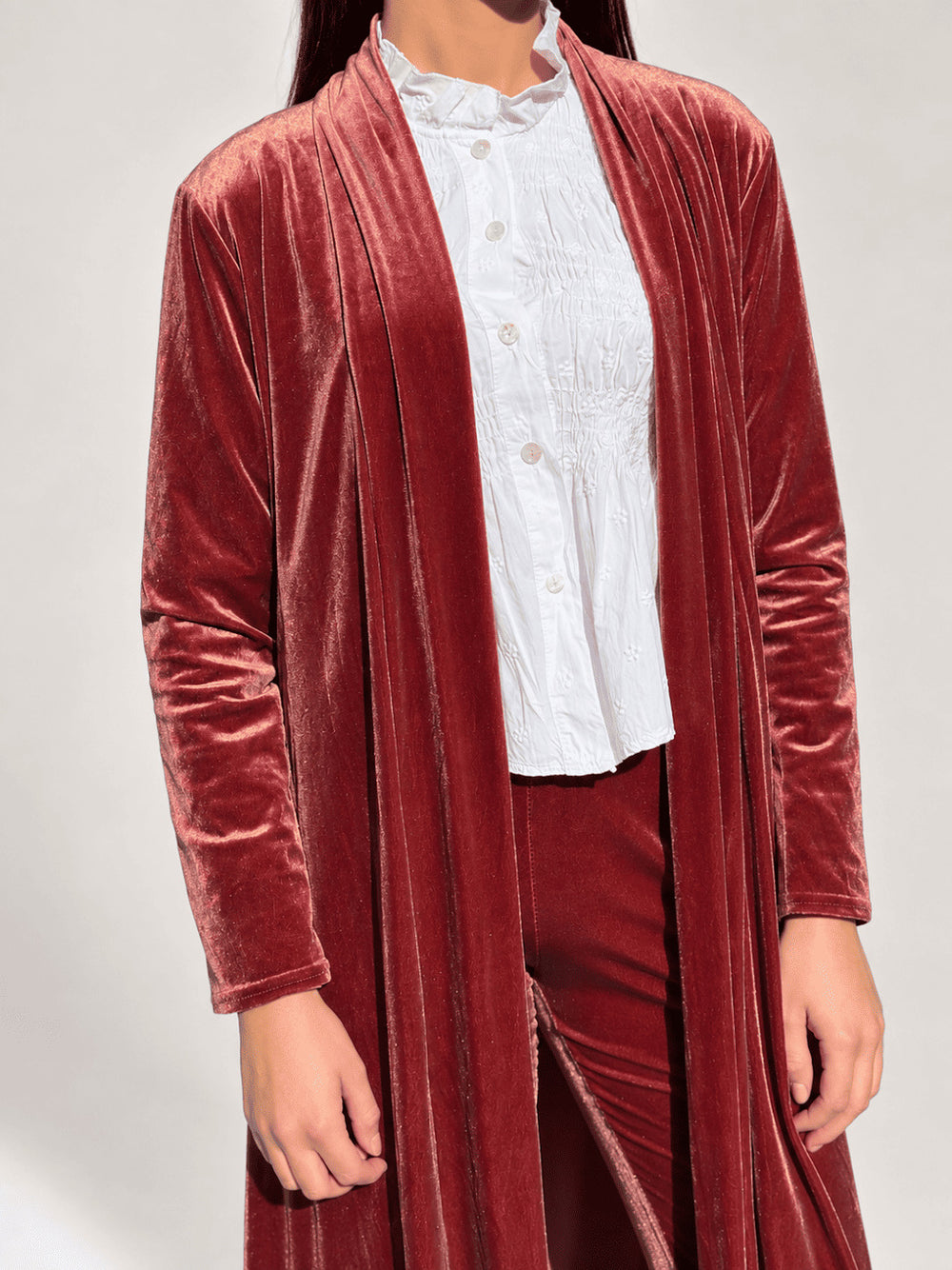 TERRACOTTA LONG KIMONO