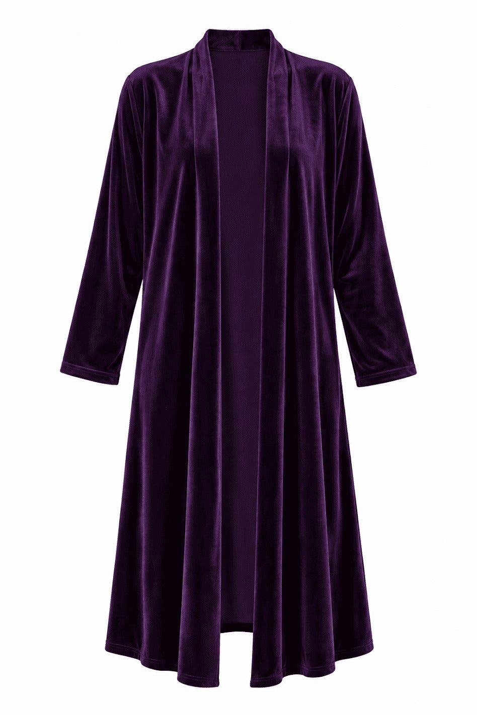 PURPLE MIDI KIMONO