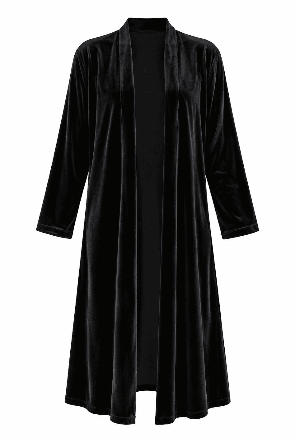 BLACK MIDI KIMONO